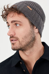 หมวกบีนนี่ทรงสกัลแคปสำหรับผู้ชายฤดูหนาว ขนาดใหญ่พิเศษ ปักโลโก้แบบ 3 มิติ พิมพ์ลายดิจิทัล  แบบยูนิเซ็กส์ ฮิปฮอป สีตามสั่ง - Product Image 5