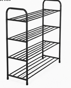 Étagère à chaussures en métal élégante, personnalisable, durable, facile à assembler, utilisation polyvalente pour la maison et le bureau, design moderne, fabriqué en Malaisie, OEM ODM 4 - Product Image 3