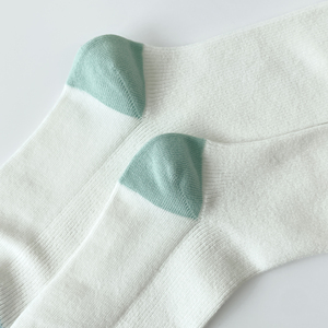 Calcetines de Bloques de Color para Mujer, Mezcla de Algodón, Transpirables, para Uso Diario, Tejidos, Estilo Regular, Temporada de Primavera - Product Image 4