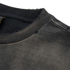 เสื้อยืดแขนสั้นผู้ชายสไตล์ฮิปฮอปแบบสั่งทำ OEM ผ้าคอตตอน 100% เนื้อเทอร์รี่หนา ทนทานต่อการยับ พร้อมลายพิมพ์แบบซับลิเมชั่น - Product Image 6