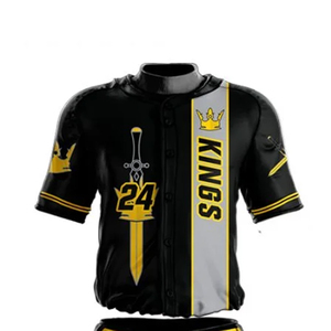 Uniforme de Béisbol Profesional Personalizado, Corto y Transpirable, Tallas Grandes, con Logotipo Personalizado, Sublimado, Impreso en Poliéster, Ropa de Equipo - Product Image 2