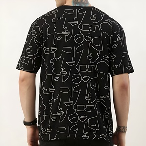 T-shirt Homme Personnalisé Coupe Ample 100% Coton Épais 260 g/m² DTG Style Urbain Rétro Effet Délavé Vierge OEM - Product Image 3