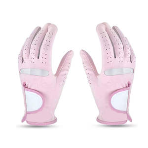 Gants de golf unisexes personnalisés en cuir Cabretta à doigts complets, mitaines de sport d'été souples en PU pour hommes et femmes, durables, écologiques et à séchage rapide - Product Image 2