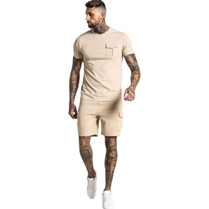 Camisetas y Pantalones Cortos de Diseño Único OEM, con Bolsillos Personalizados, 100% Algodón, Logotipo Impreso/Bordado, Gran Venta - Product Image 1