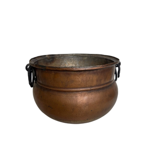Maceta de latón antiguo con patrón tallado a mano para decoración de plantas de interior, estilo vintage. - Product Image 3