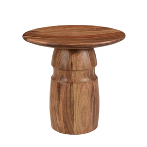Creative Round <b>Wooden</b> Coffee <b>Table</b> Handmade Tapered Base Living Room Furniture Side <b>Table</b> Customized Side <b>Table</b> - Product Image 1