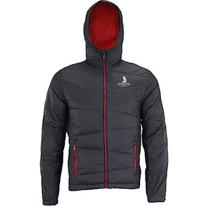 Veste matelassée pour homme en polyester avec logo personnalisé sur le devant, imperméable, pour usage extérieur, vente en gros - Product Image 1