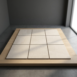R11 Rectificado Barato Exportación Calidad Antideslizante Arena Piedra Beige Porcelana Resistente Azulejo al aire libre 600x600mm - Product Image 3