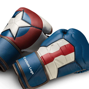 Custom Made Leather Boxing Gloves with Quick Drying Hook & Loop Closure Custom Logo for Men's Training & Competition Size L - Product Image 4