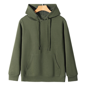 330G Custom Blank <b>Thick</b> <b>Fleece</b> Heavy Weight Oversized Winter Knitted Plain Dyed Custom Print Logo Men's Hoodies - Product Image 2