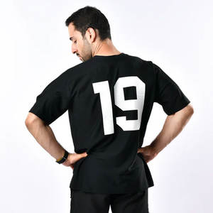 T-shirts surdimensionnés de haute qualité pour hommes, en coton lourd 100% de luxe, t-shirt surdimensionné uni - Product Image 3