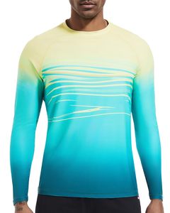 Chemises de pêche à manches longues pour hommes, chemise de performance à dégradé de couleurs, UPF 50, anti-UV, respirante, vêtements de pêche, vêtements de sport de plein air - Product Image 1