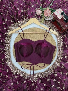 Sari de Seda para Mujer con Bordado, Traje Tradicional de Boda Estilo India-Pakistán de Samp Corporation - Product Image 5