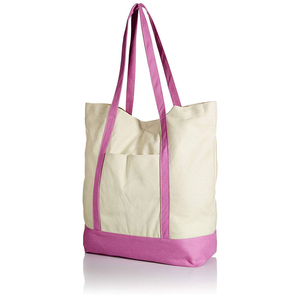 Asas resistentes y gran capacidad para cargas pesadas, bolsas de mano ideales para viajes y fáciles de plegar, opción de almacenamiento, bolsas de mano de lona - Product Image 2