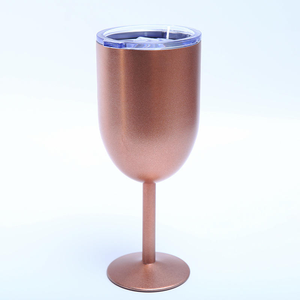 Flûtes à vin murales avec pied en acier inoxydable, verres à champagne isothermes sous vide, gobelets à vin - Product Image 2