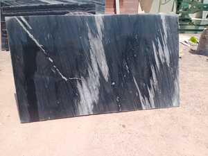 Grande dalle de grès nuage noir de qualité supérieure, 40 mm d'épaisseur, surface flammée, motif nuage naturel pour revêtements de sol et murs décoratifs - Product Image 3