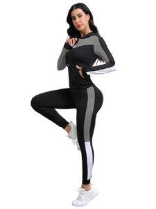 Ensemble de yoga imprimé respirant 2 pièces pour femmes, leggings de sport sans couture et soutien-gorge de sport, tenue de fitness pour la salle de sport - Product Image 5