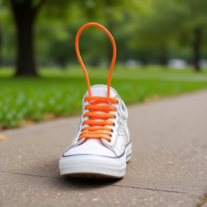 Laccio per scarpe Ilan 140 cm arancione per sneakers - Product Image 2