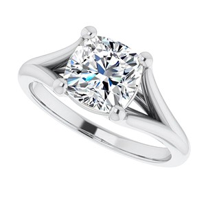 1.25 Carat Cushion Cut Moissanite <b>Solitaire</b> <b>Ring</b> 925 Sterling <b>Silver</b> Engagement <b>Ring</b> Customized <b>Ring</b> Gift For Her - Product Image 4