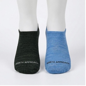 North Approach Ankle <b>Socks</b> Solid Color Breathable Thin Knitted for Adults Summer Casual Wear - Product Image 1