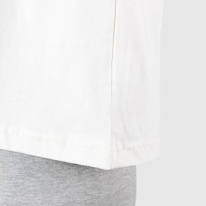 เสื้อยืดครอปท็อปผู้หญิงผ้าฝ้ายแท้ 100% สไตล์สปอร์ตสำหรับฤดูร้อน ทรงโอเวอร์ไซส์ ตกแต่งด้วยลายปัก ทรงหลวม คอกลม รับผลิตแบบ OEM - Product Image 5