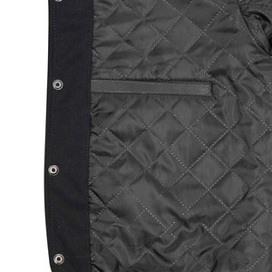 Stonefield Manufacturing New Arrival High Quality 100% Wool Hooded Thick <b>Waterproof</b> Breathable <b>Winter</b> Varsity Bomber <b>Jacket</b> - Product Image 4