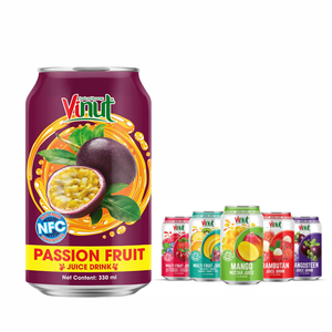 330ml Sin azúcar Maracuyá Jugo de verduras Muestra gratis Precio de fábrica OEM/ODM Etiqueta privada del fabricante de Vietnam - Product Image 1