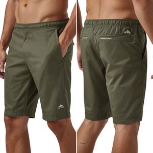 กางเกงขาสั้นไนลอนสำหรับผู้ชายแบบ Outdoor Ready พร้อมลาย Summit Trail และดีไซน์น้ำหนักเบาสำหรับการผจญภัย - Product Image 4