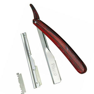 Rasoir droit de barbier en acier inoxydable allemand pour le rasage de la barbe et l'épilation - Product Image 6