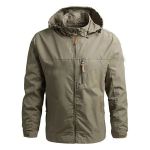 Veste tactique d'extérieur pour homme, printemps/hiver, à capuche, en polaire, softshell, coupe-vent, respirante, imperméable, en coton et polyester de qualité supérieure - Product Image 4