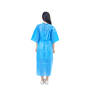 Conjunto de Uniforme Médico Azul para Mujer, Pantalones de Tela PP, Diseño con Cuello en V - Product Image 3