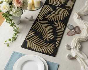 Handmade Beaded Embroidered <b>Table</b> <b>Runner</b> Floral <b>Placemats</b> Custom <b>Table</b> Linen for Home Wedding Hotel Banquet - Product Image 3
