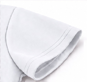 Camiseta Polo Deportiva Blanca de Manga Corta con Cierre para Hombre, Marca Index Sports Wear, Logotipo Bordado, Tejido de Punto de Secado Rápido, Estilo Deportivo - Product Image 4