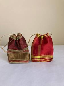 Sac à poussière en satin avec cordon de serrage, couleur bordeaux, pochette d'emballage réutilisable - Product Image 4