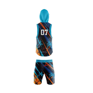 Custom 100% Polyester Breathable 7 <b>on</b> 7 American Football Uniform Sets Heat-Transfer Printed Sleeveless New Design - Product Image 2