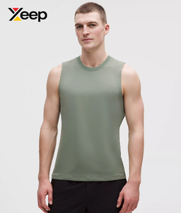เสื้อกล้ามออกกำลังกายผู้ชาย XEEP Factory Direct Sales รุ่น XC-GTT-14 คุณภาพสูง ระบายอากาศได้ดี แห้งเร็ว ผลิตจากผ้าฝ้ายถัก 100% ด้านหน้า OEM - Product Image 1