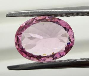 Pierre précieuse naturelle Spinelle, pierre brute, bijou, coupe ovale, facettée, rose, 1,78 carats, cadeau pour collectionneur - Product Image 6