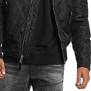 Blouson d'hiver épais et respirant pour hommes adultes, coupe ample, col montant, polyester/coton écologique - Product Image 6