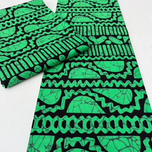 Tissu en coton 100% de haute qualité, imprimé africain Wax Hollandais Ankara, pour pagnes et vêtements de mode, Kumasi - Product Image 1