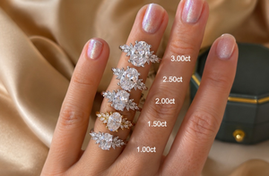 Bague en argent sterling 925 avec diamant moissanite taille ovale, halo, pour fiançailles et mariage, pour femme, cadeau pour elle - Product Image 3