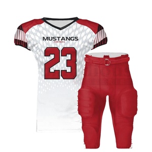 Conception personnalisée de haute qualité équipe de football américain porter maillot uniforme ensembles de gros avec des prix bon marché - Product Image 1