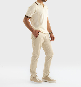 Nouveau Polo en Coton Tricoté Crème, Vente en Gros, Nouvelle Collection, Meilleure Qualité, Fabriqué au Pakistan, Polo Homme à Manches Courtes - Product Image 2