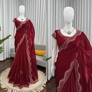 Premier Kritva Fashion – Saree Lehenga en Georgette Prêt-à-porter – Traditionnel, pour Fêtes d'Hiver, Mariages, Remises de Diplômes – Glamour Ethnique Clé en Main - Product Image 2