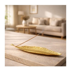 ที่วางธูปโลหะรูปใบไม้ มีจำหน่ายในราคาขายส่ง - Product Image 5