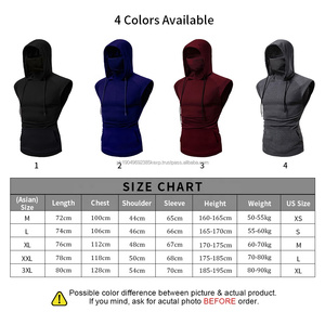 Débardeur Ninja sans manches pour homme avec logo personnalisé, style Hip Hop, avec masque intégré, pour la gym, vente en gros - Product Image 5