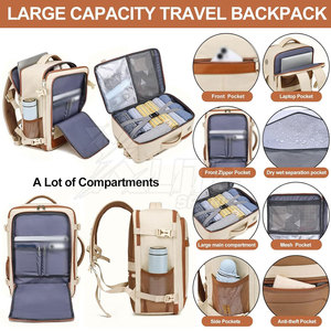 Modern Lightweight Waterproof Travel Laptop Backpack with Zipper Closure <b>USB</b> Charging Port Spacious <b>Storage</b> for Unisex Use - Product Image 2