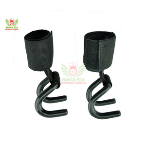 Ganchos de Levantamiento de Pesas de Acero y Nailon Resistentes - Accesorios de Gimnasio Unisex - Product Image 2