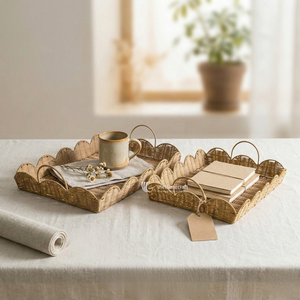 Bandeja de Cama de Ratán, Bandeja de Desayuno con Patas Plegables, Bandeja de Servicio de Lujo para Dormitorio, Sofá y Cuidado Hospitalario - Product Image 5