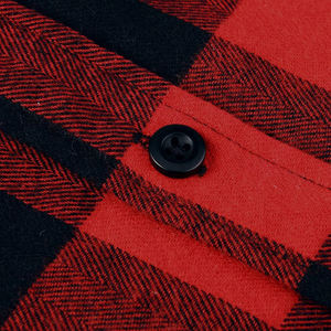 Camisa de vestir de invierno para hombre, de franela, de manga larga, de punto teñido, transpirable, talla grande, personalizada, OEM, ODM, MOQ bajo - Product Image 3