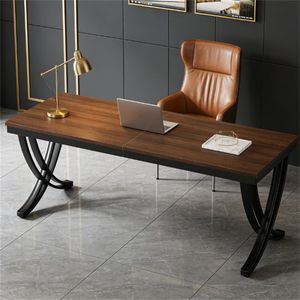 Scrivania da Ufficio Spaziosa per Due Persone con Struttura in Metallo Stabile, Scrivania per Computer o Studio - Product Image 3